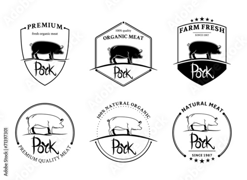 Vintage Pork Labels