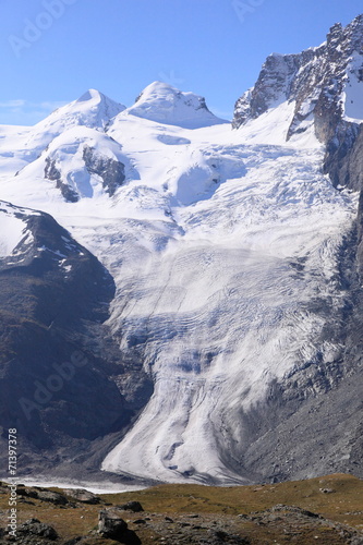 beautiful glacier at Matterhorn mountain, Switzerland