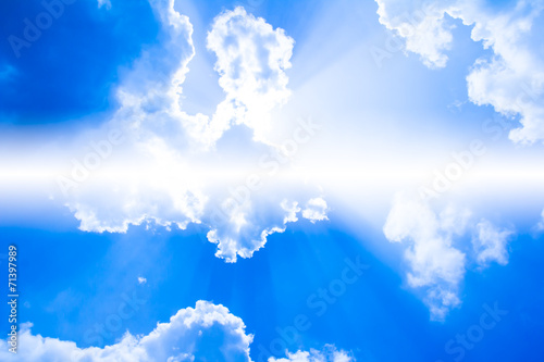 blue sky with cloud © torsak