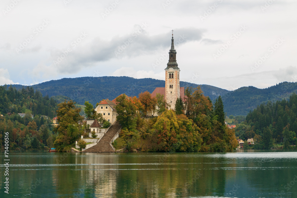 Amazing castle Bled lake in Slovenia, Europe