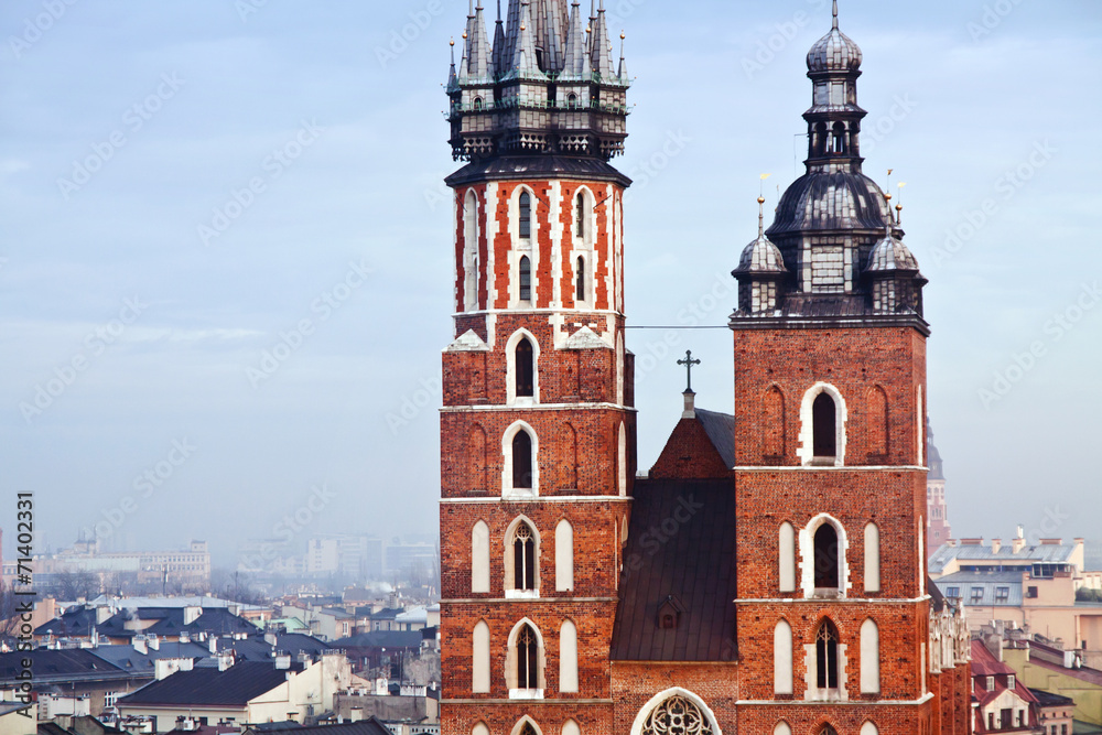 St. Mary's church in Krakow