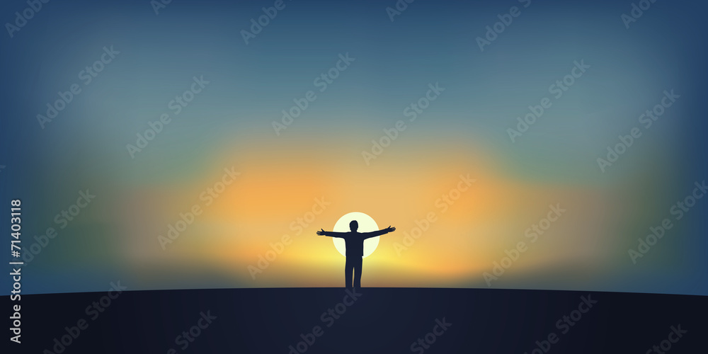 Homme libertŽ ciel
