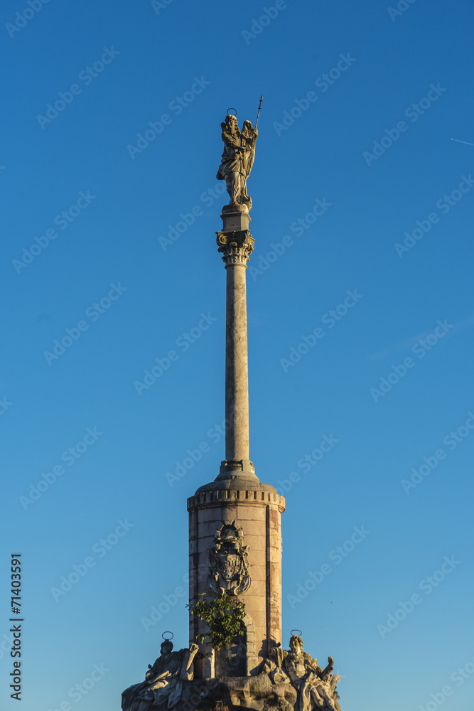 Saint Raphael Triumph statue in Cordoba, Spain. Saint Raphael Triumph statue in Cordoba, Spain.