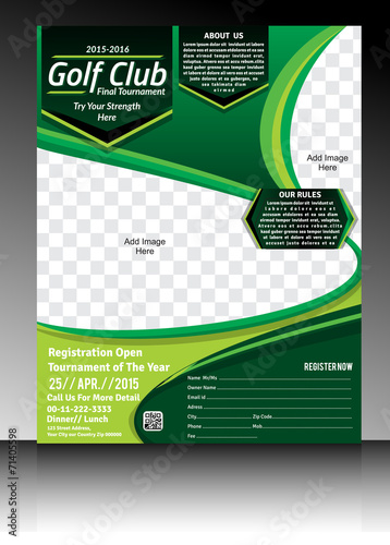 golf flyer template