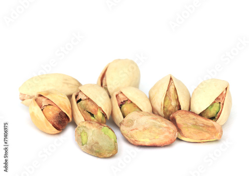 Pistachio nut isolated on white