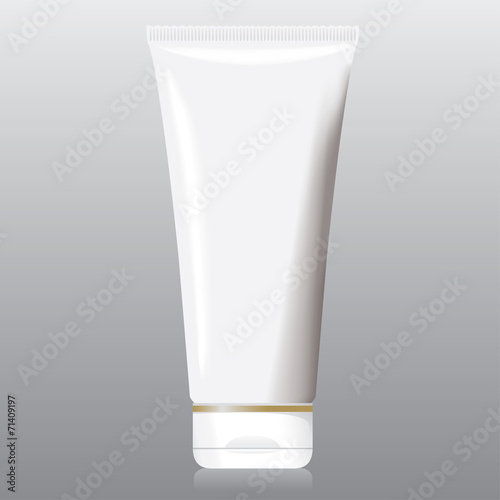 Squirt bottle of creme, gel, ointment, cosmetics