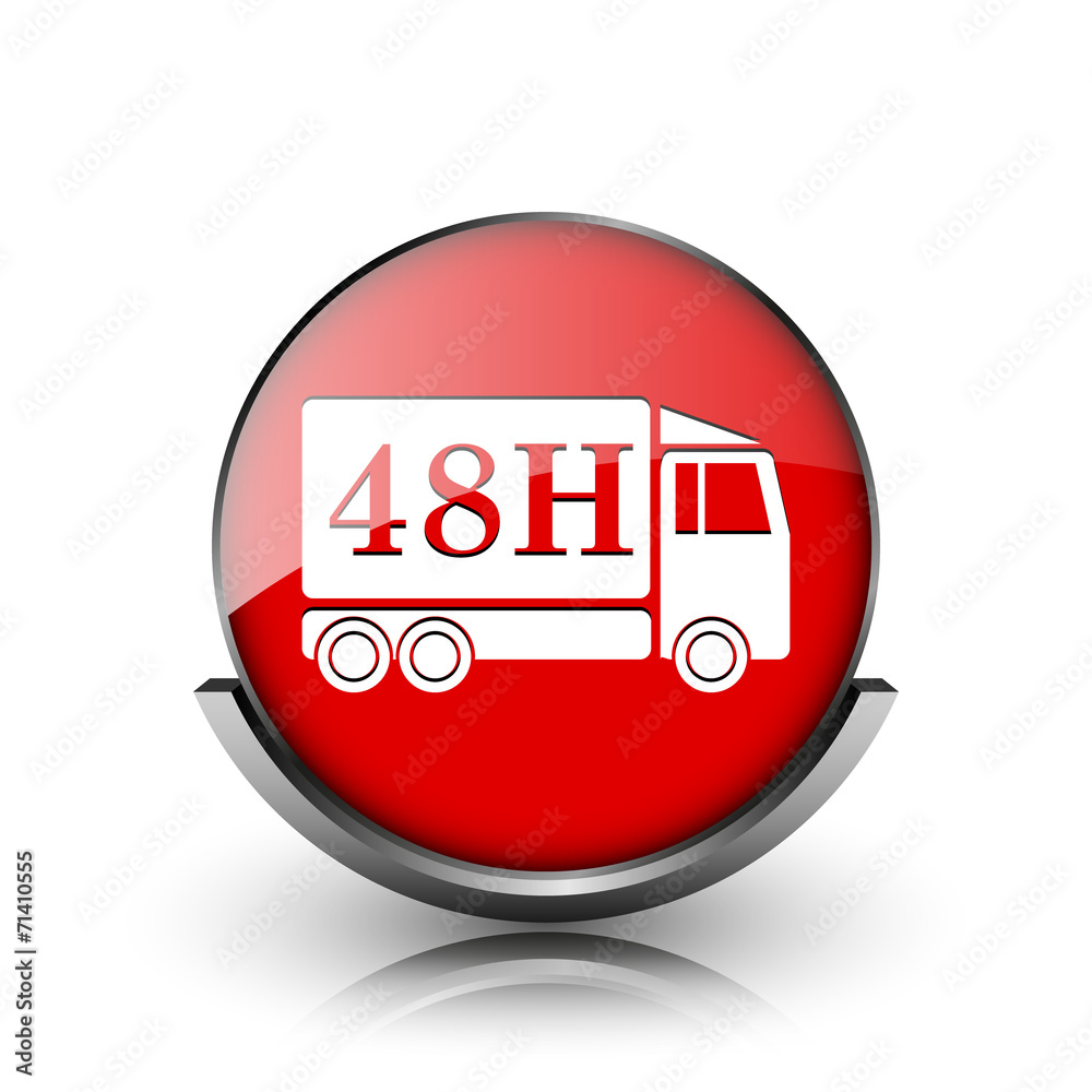 48H delivery truck icon