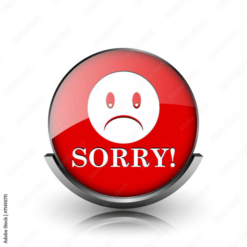 Fototapeta premium Sorry icon
