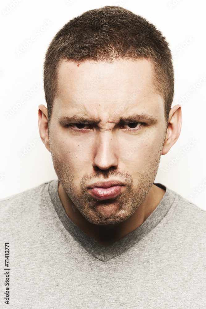 Obraz premium Man face expression