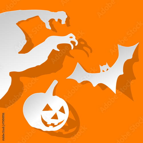 Halloween Pumpkin Papier Orange