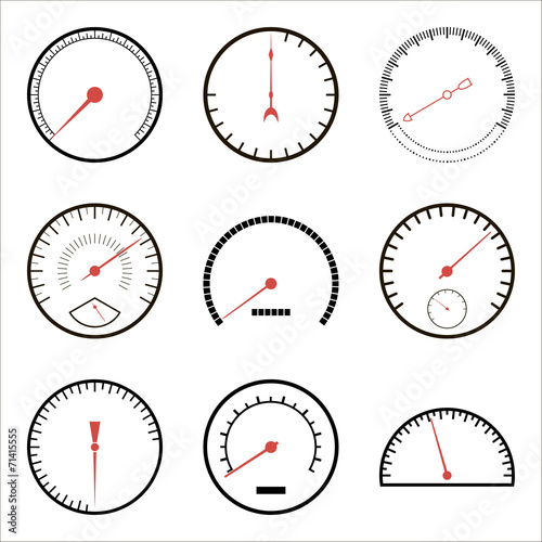 Speedometer icons