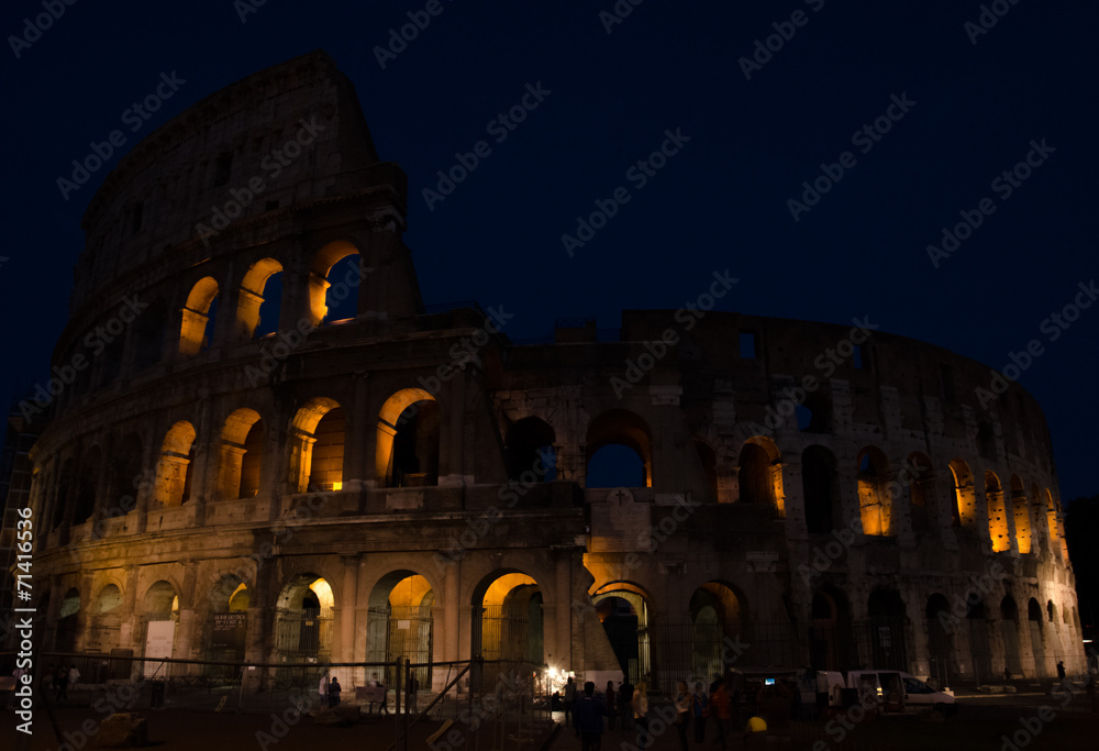 Roman Colosseum at Night