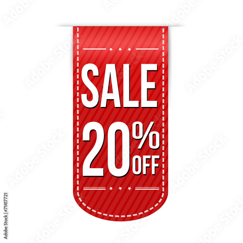 Sale 20% off banner design
