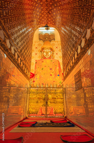 Golden buddha at Inle lake in Shan state of Myanmar photo