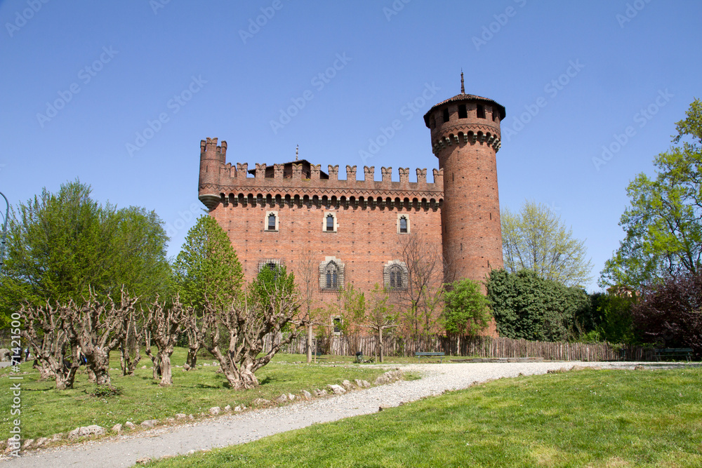 Castle of the medieval town, Turin, Italy