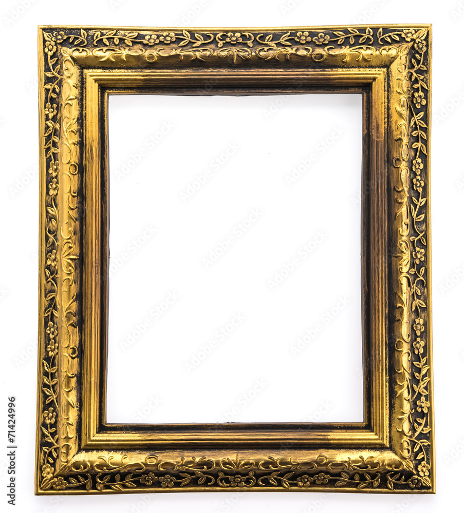 Wooden frame isolated on white background Wooden frame isolated on white background
