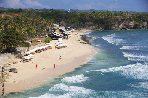 Balangan Beach in Bali, cliff view photo