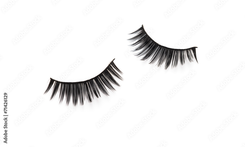 eyelashes isolated on white eyelashes isolated on white