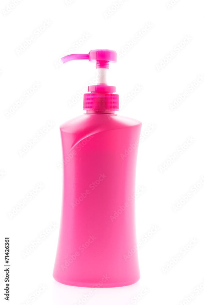 Bottle lotion isolated on white Bottle lotion isolated on white