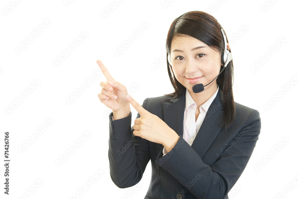 笑顔のオペレーター 笑顔のオペレーター