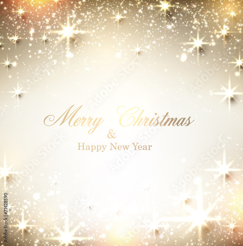 Christmas starry background with sparkles.