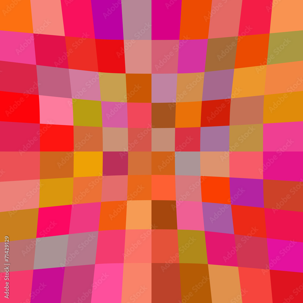 Abstract background with red squares. Raster Abstract background with red squares. Raster
