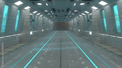 Futuristic interior structure