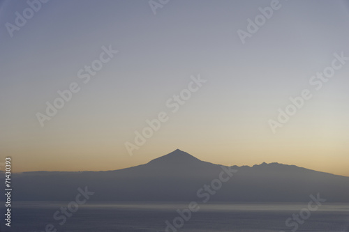 Blick auf den Vulkan El Teide im Morgenlicht