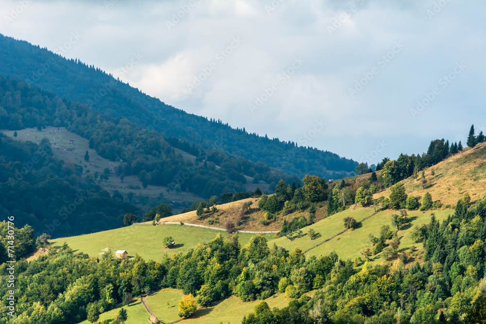 Fototapeta premium rural mountain landscape