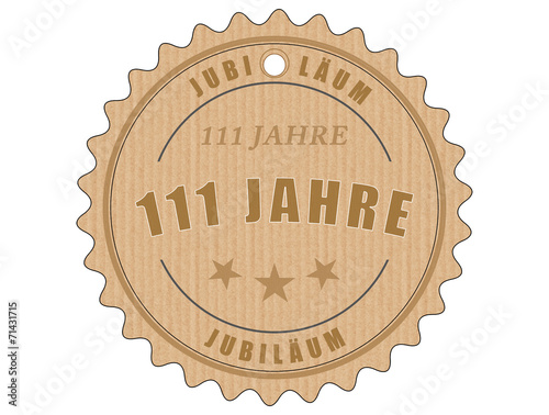 je111 JubiläumsEtikett 111 - vintagedesign - 111 Jahre - g2011 photo