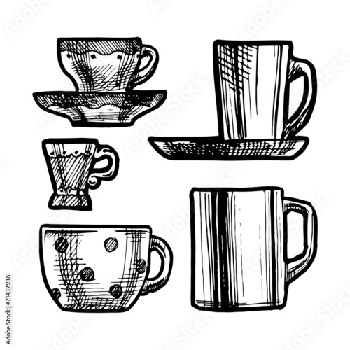 set of cups