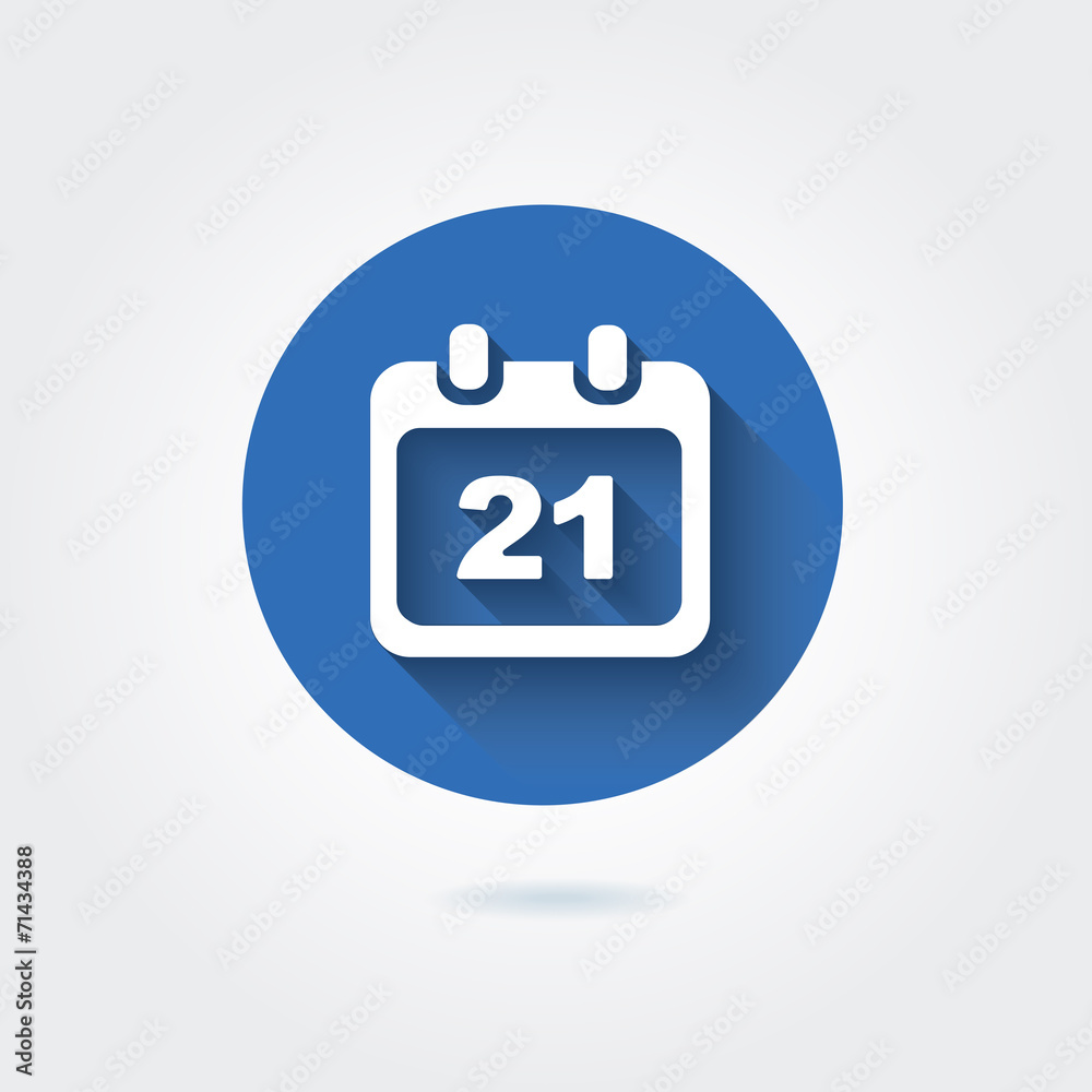 calendar with date -Flat icon. calendar with date -Flat icon.