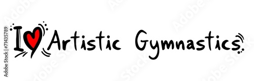 Artistic gymnastic love