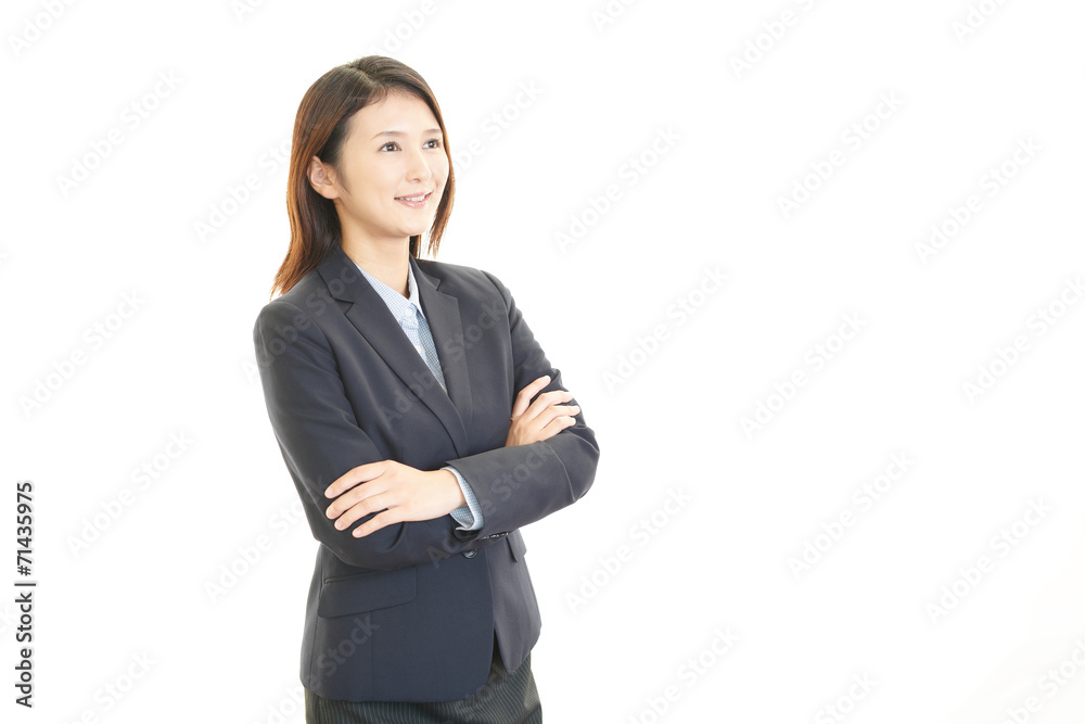 笑顔のビジネスウーマン 笑顔のビジネスウーマン