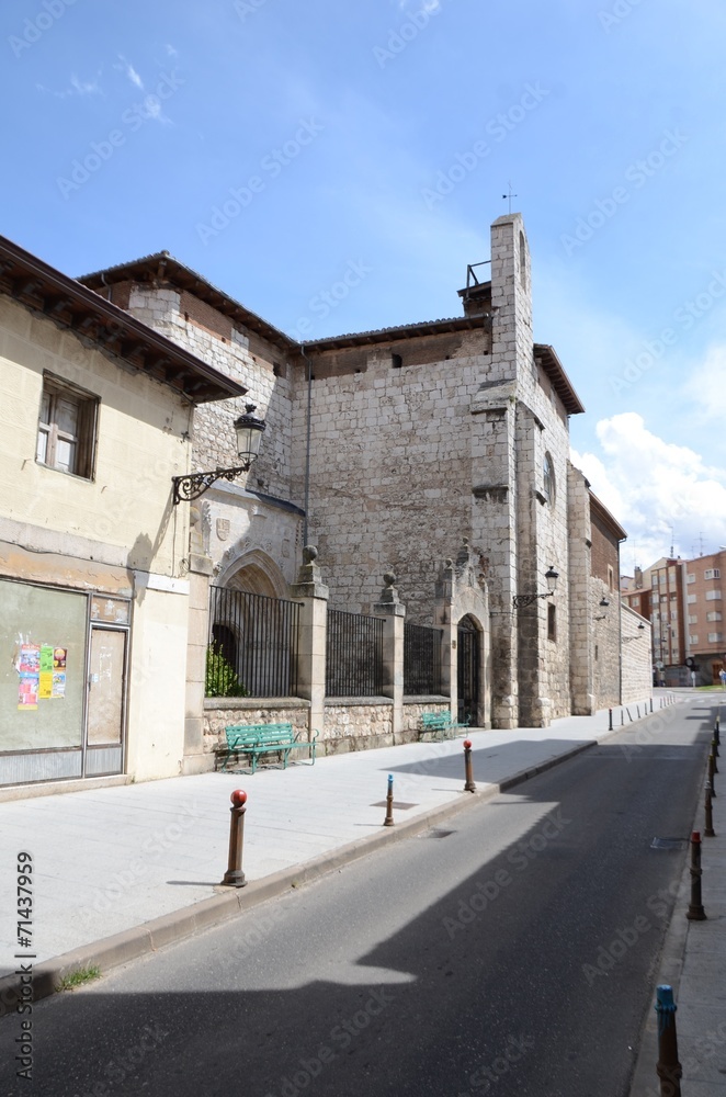 Eglise, rue de Burgos, Espagne 