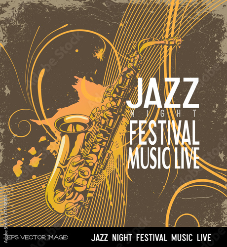 eps Vector image: JAZZ NIGHT FESTIVAL MUSIC LIVE