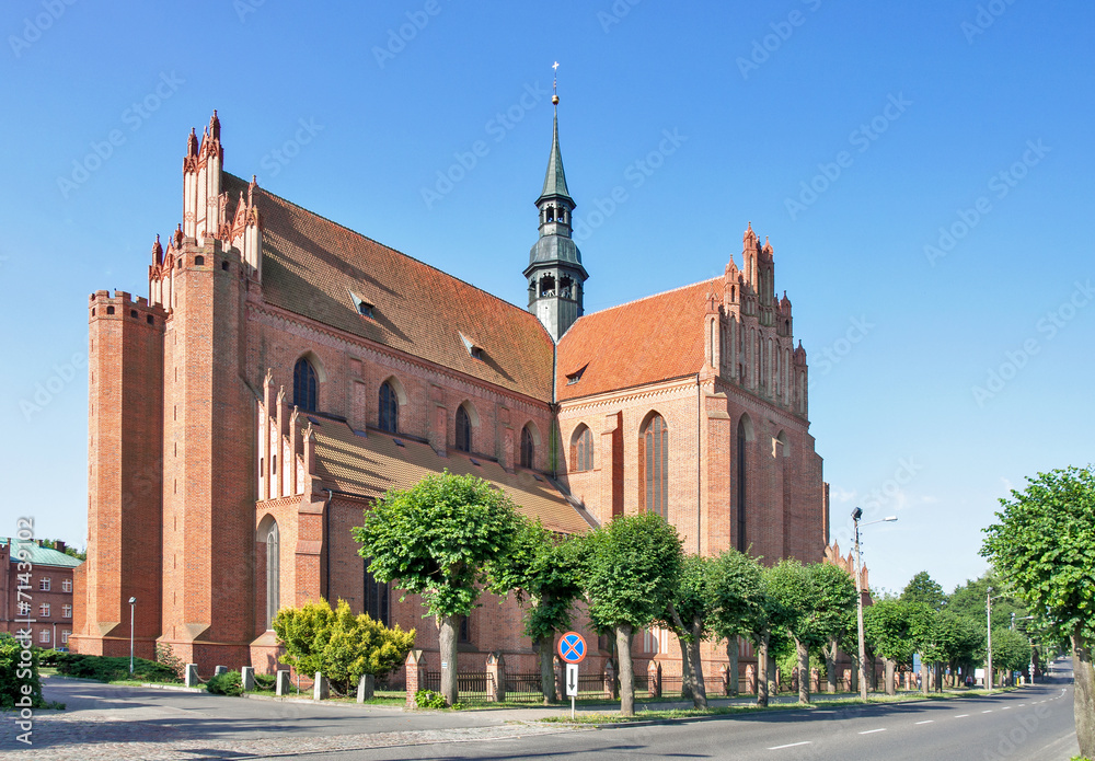 Naklejka premium Cathedral in Pelplin, Poland
