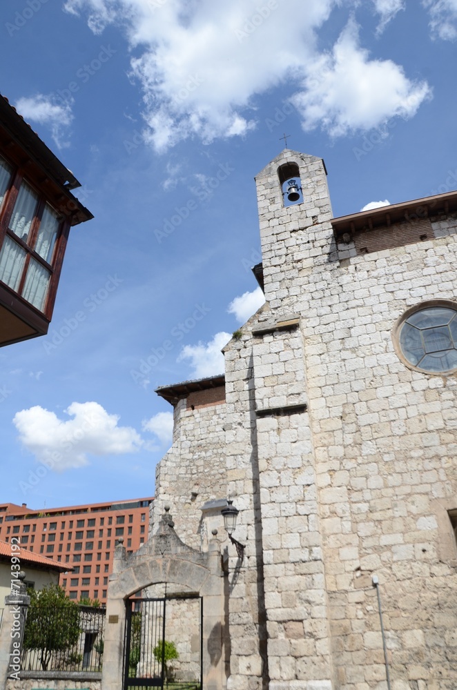 Eglise, rue de Burgos, Espagne 