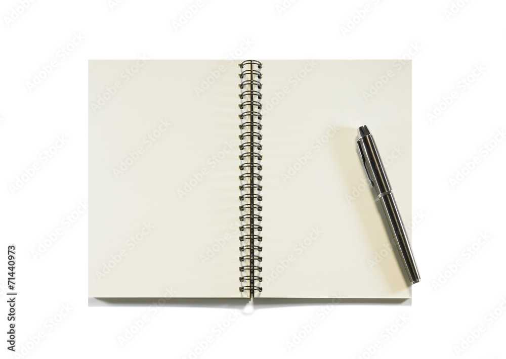 Notebook isolated on a white Notebook isolated on a white