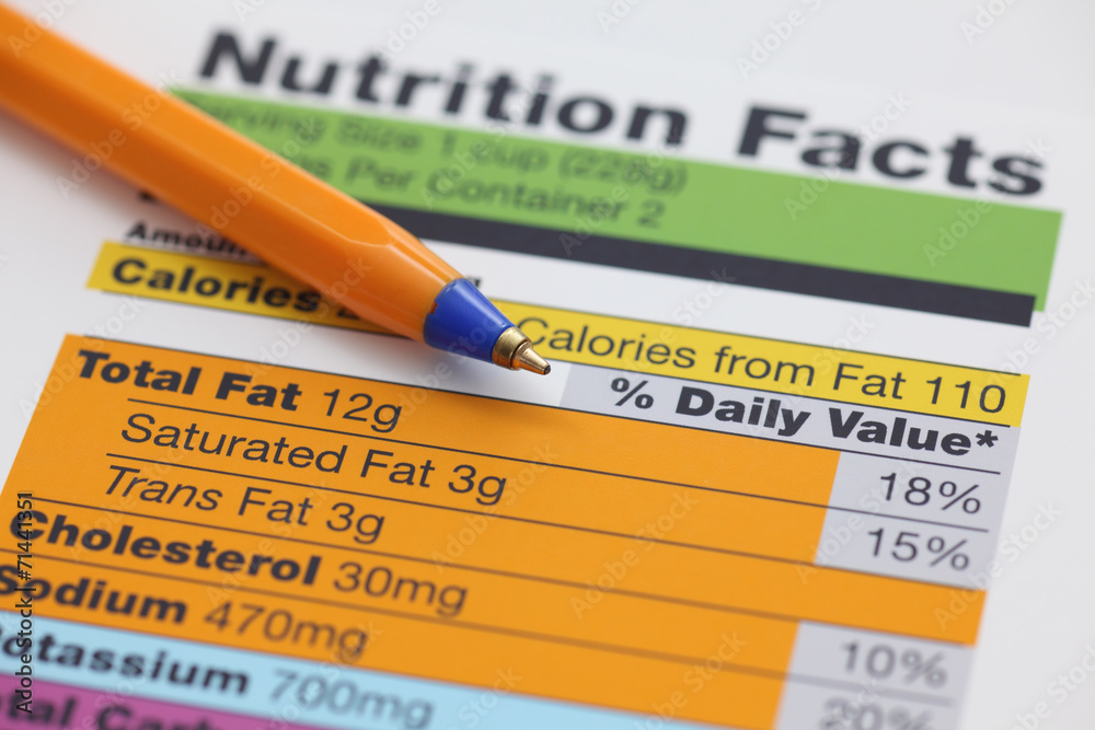 Nutrition facts Nutrition facts
