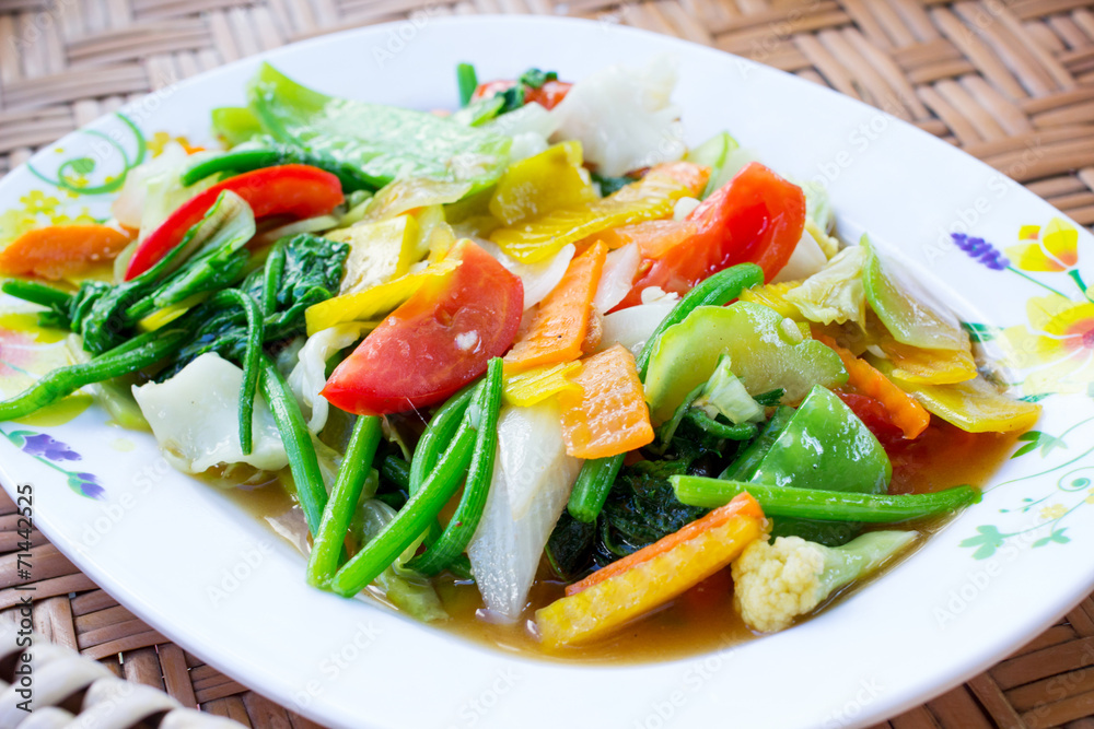 Fried mix vegetable Fried mix vegetable