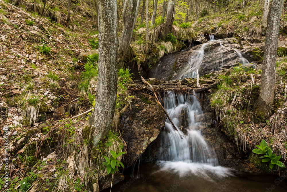 Fototapeta premium Wasserfall am Mottarone in Italien