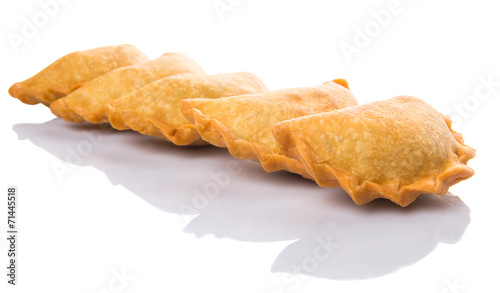 Popular traditional Malaysian snack curry puff 