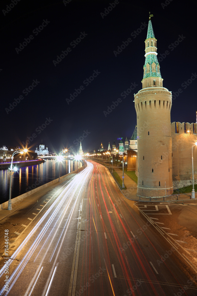 Obraz premium Moscow never sleep