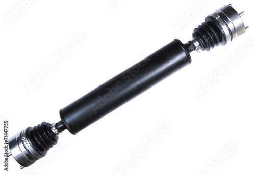 automobile cardan shaft isolated on white background