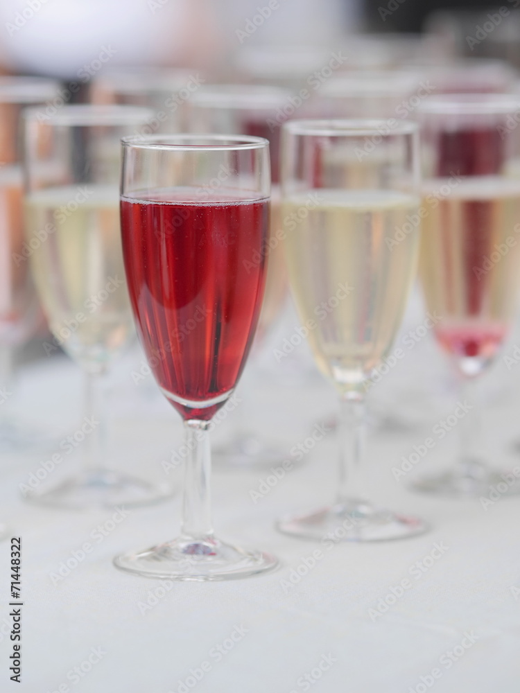 lot of glasses with champagne lot of glasses with champagne