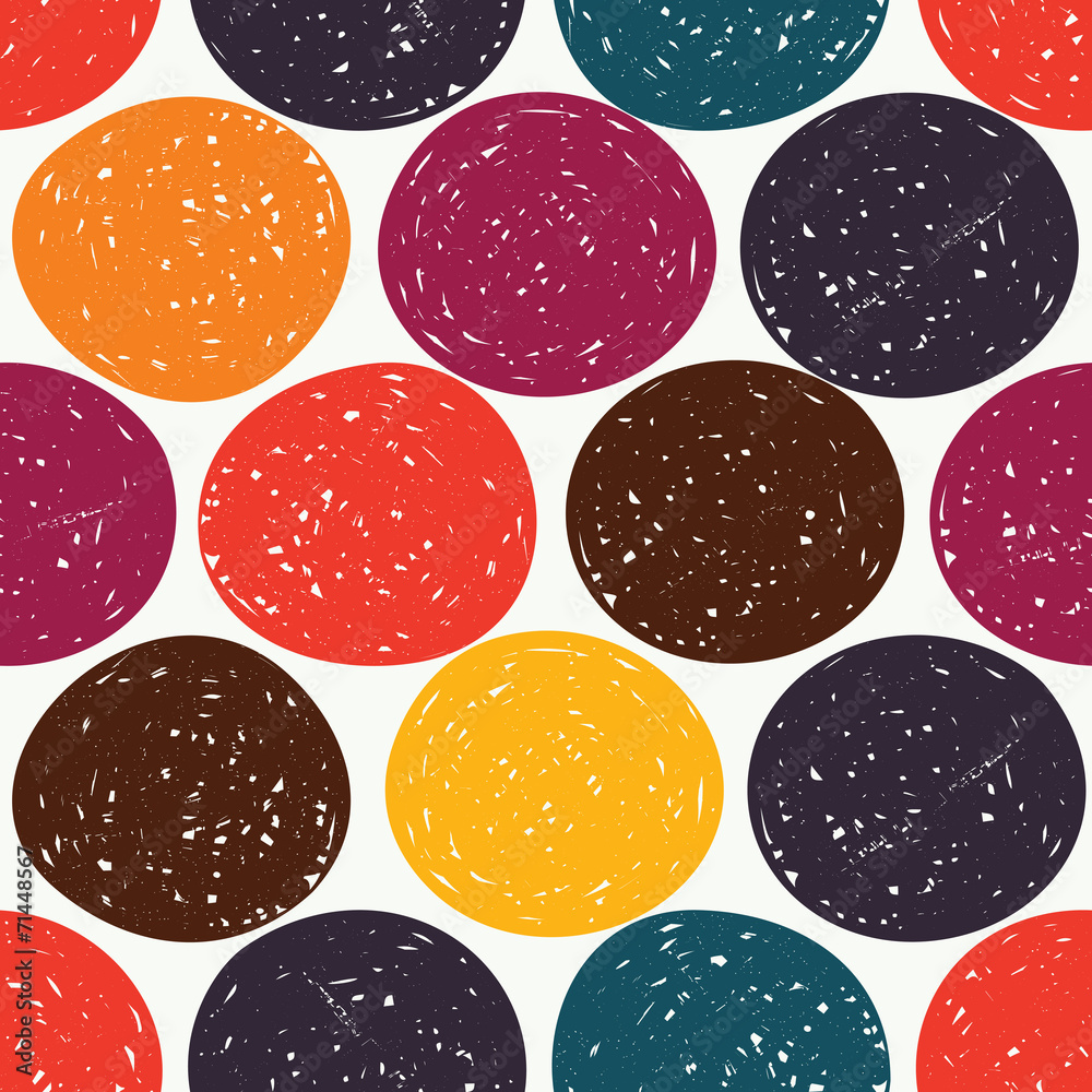Colourful polka dot pattern