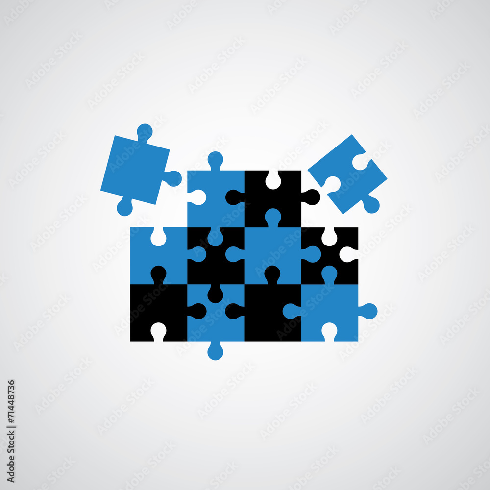 Jigsaw puzzle symbol Jigsaw puzzle symbol