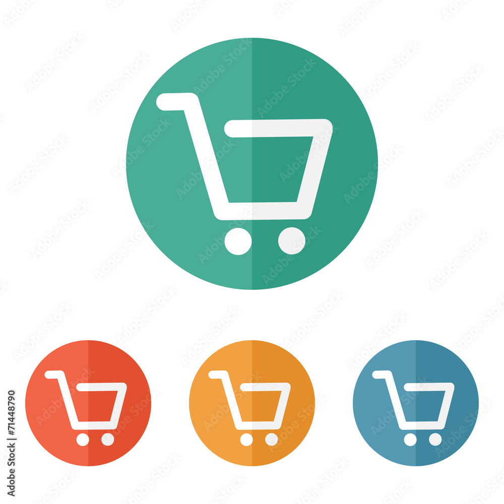 Vector shopping cart icon Vector shopping cart icon