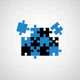 Jigsaw puzzle symbol